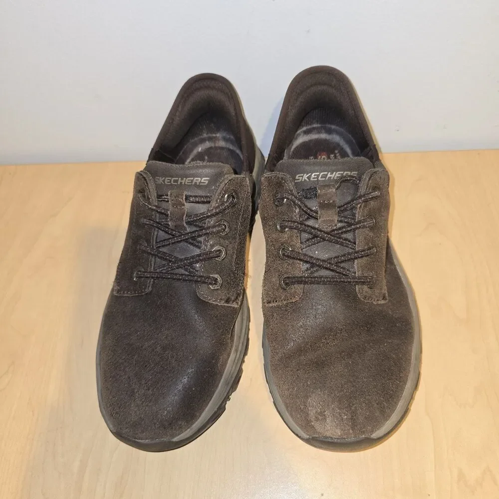Skechers Knowlson Kantel Slip In Sneakers Mens Size 9 Brown Shoes 205073 Comfort